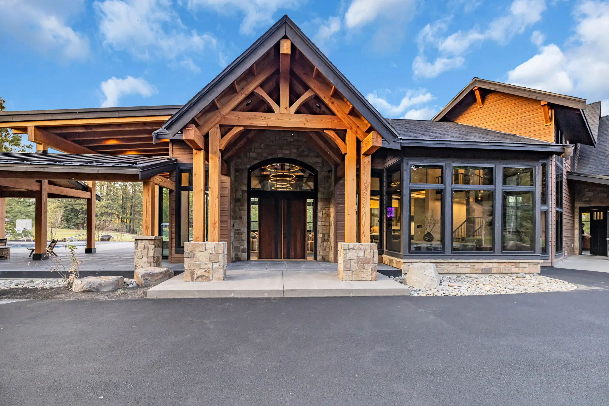 entryway to the lodge