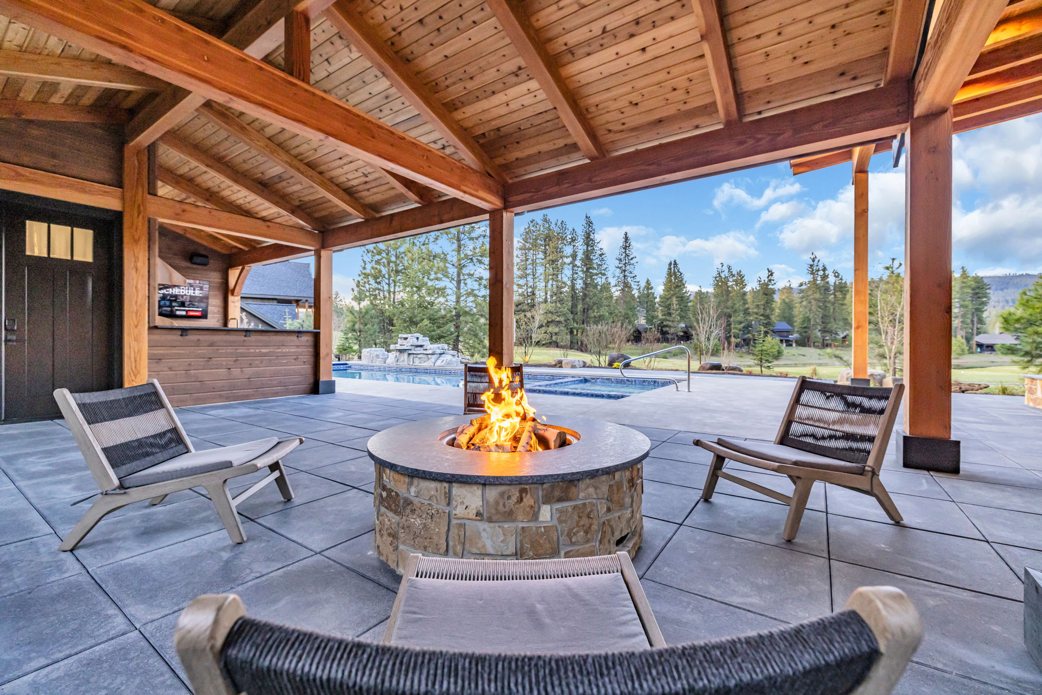 firepit at the grand retreat