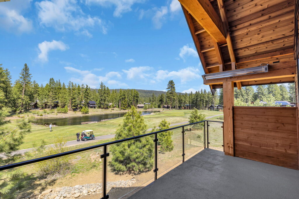 balcony view of the golf course