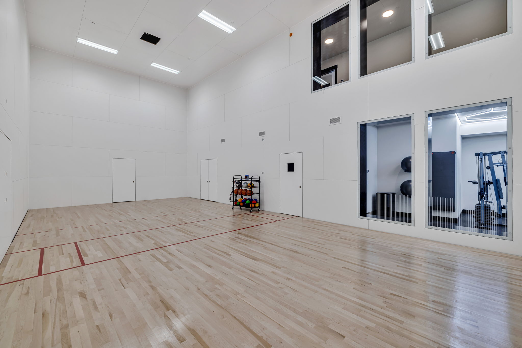 basketball court for guests