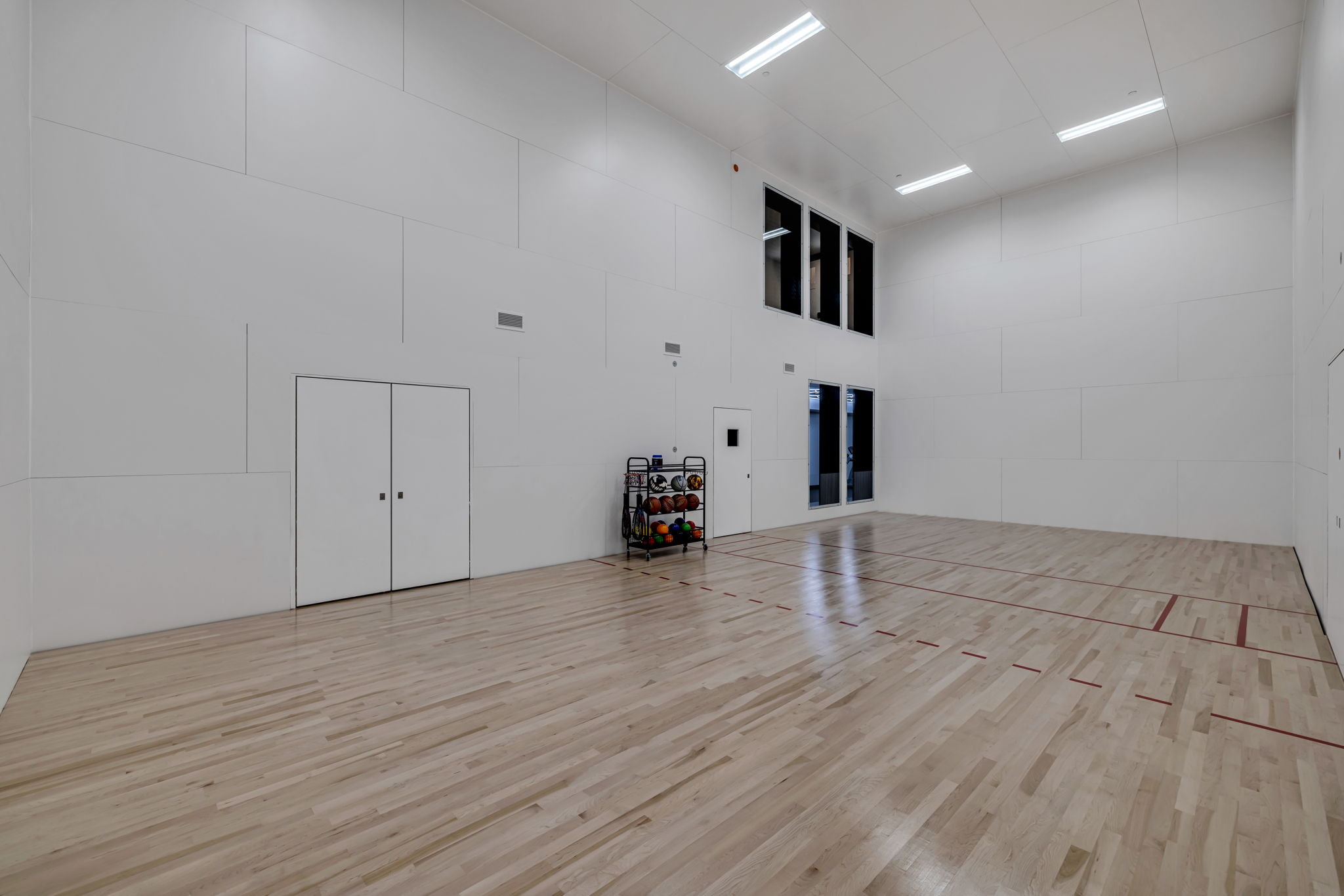 inside basketball court