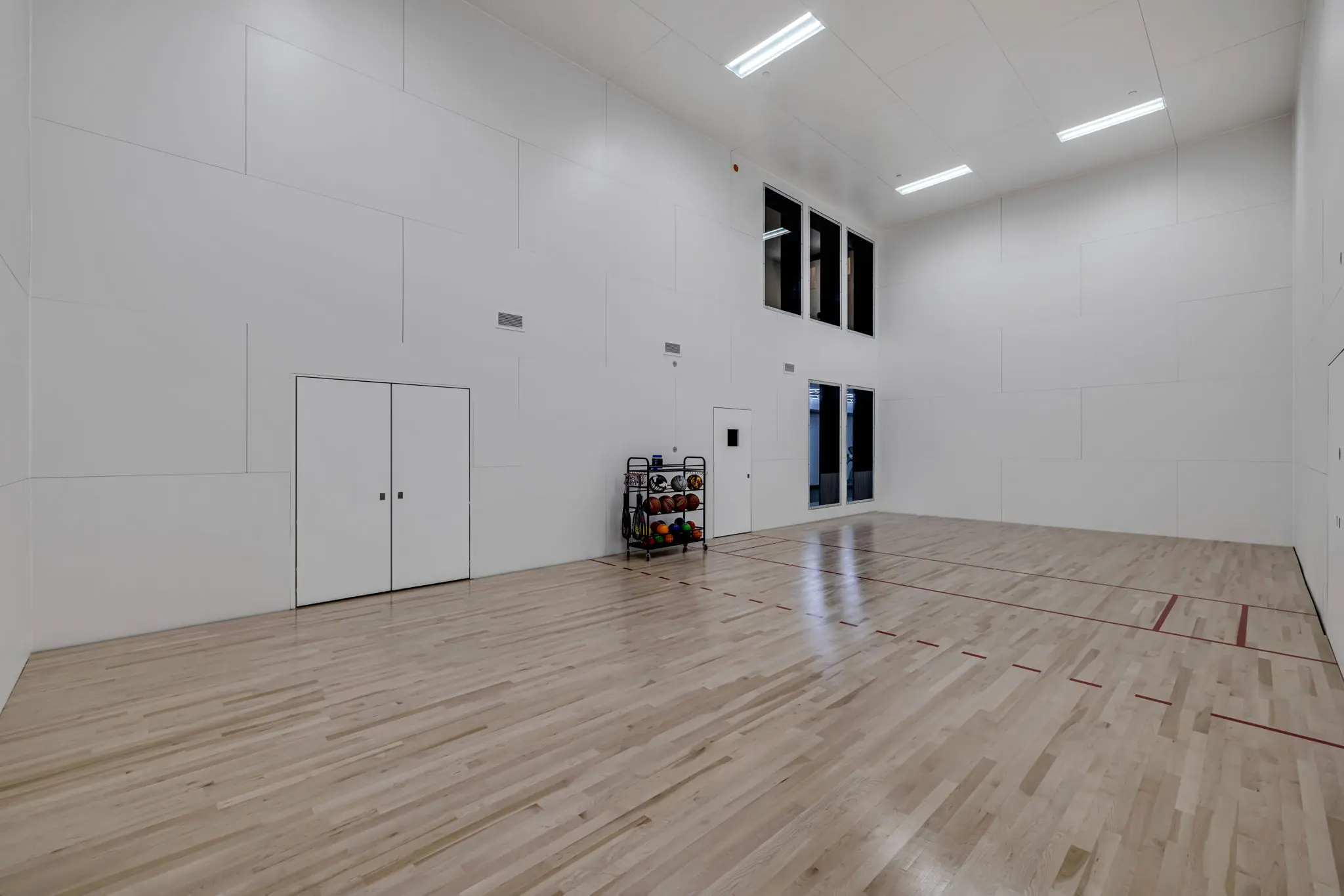 inside basketball court